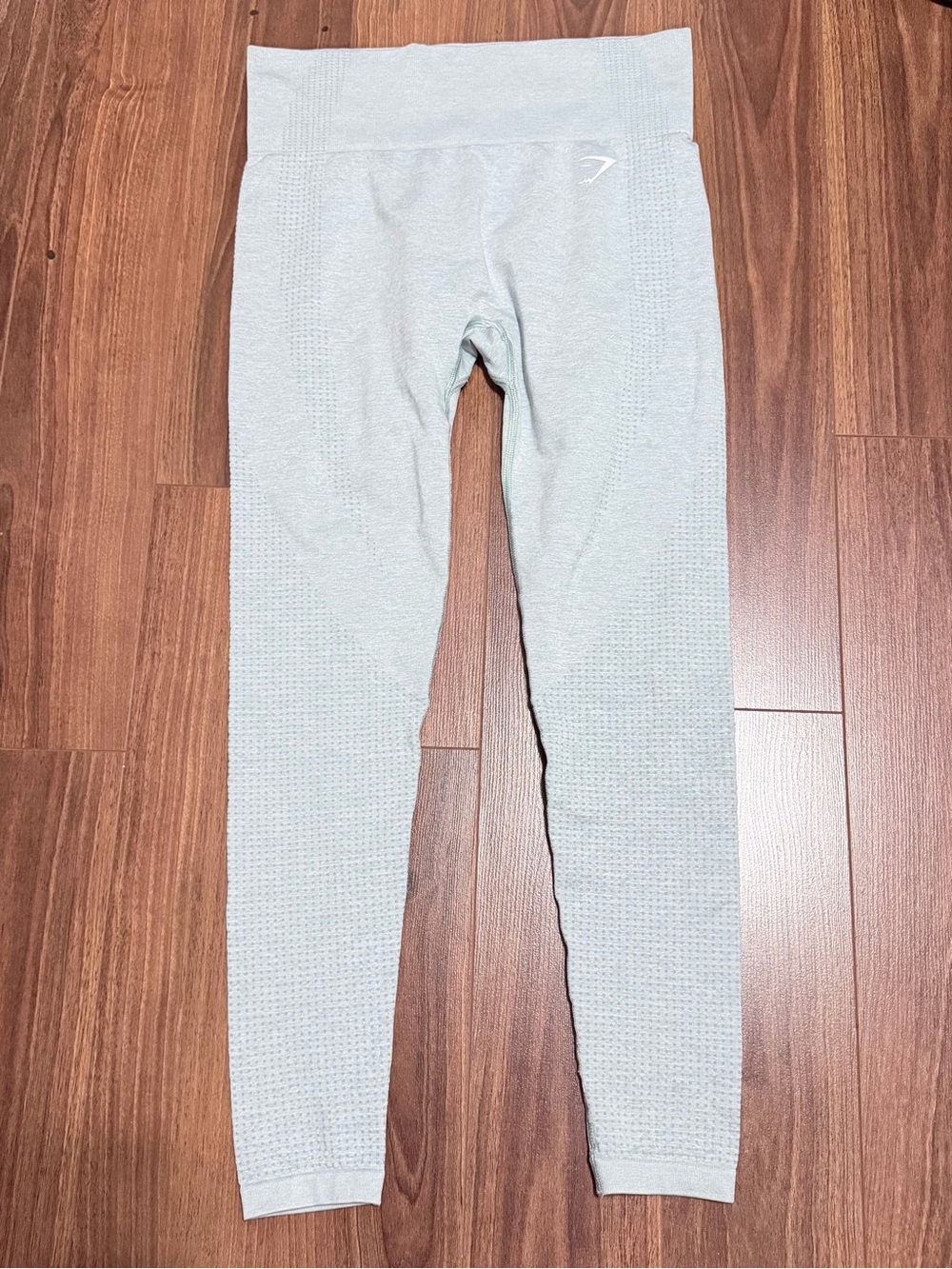 Gymshark Kids Sage Green Seamless Leggings